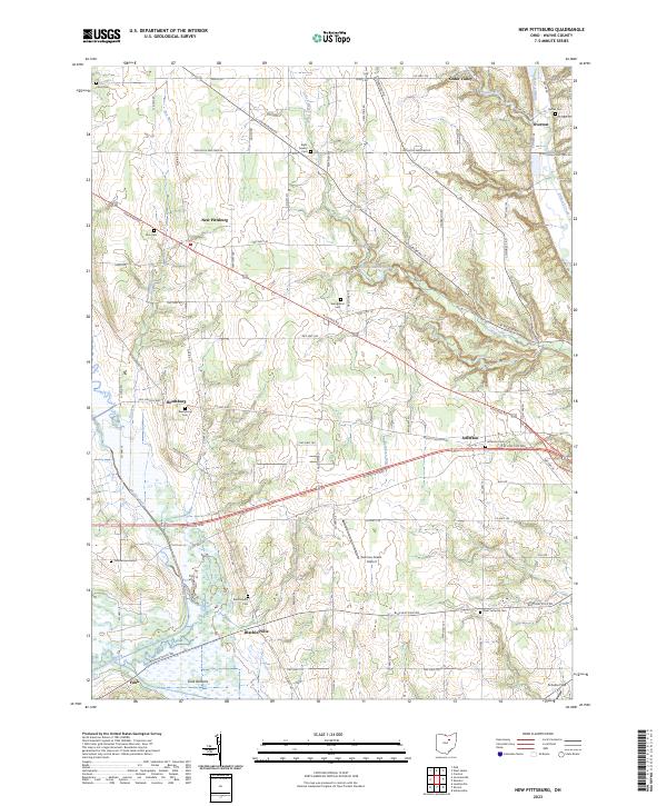 USGS Topographic Map – New Pittsburg
