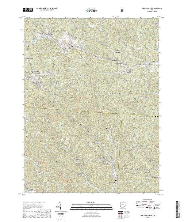 USGS Topographic Map – New Straitsville