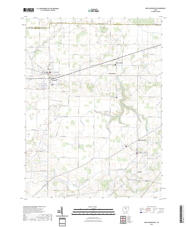 USGS Topographic Map – New Washington