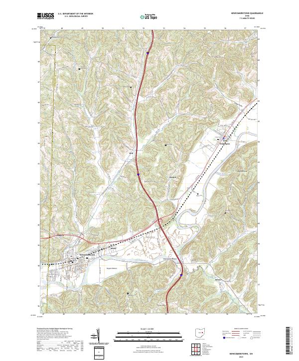 USGS Topographic Map – Newcomerstown