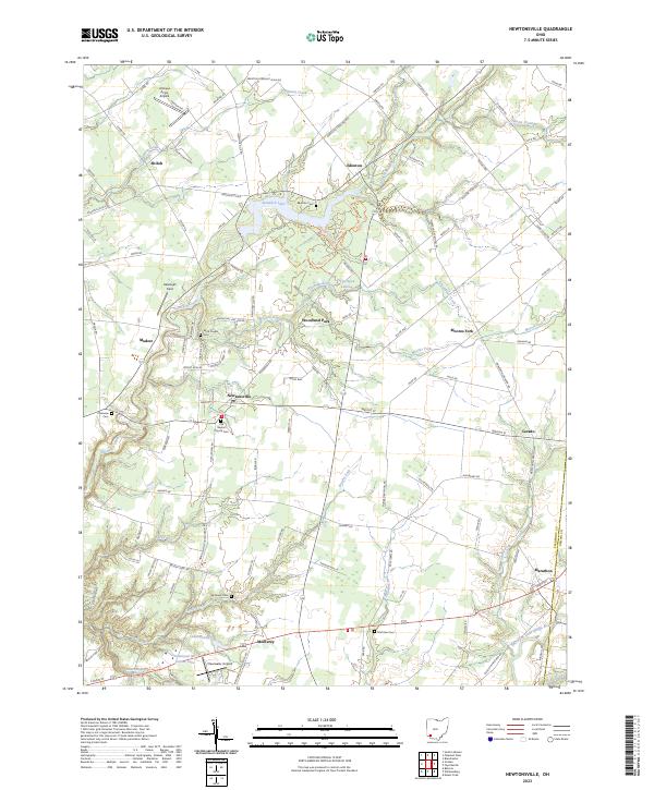 USGS Topographic Map – Newtonsville
