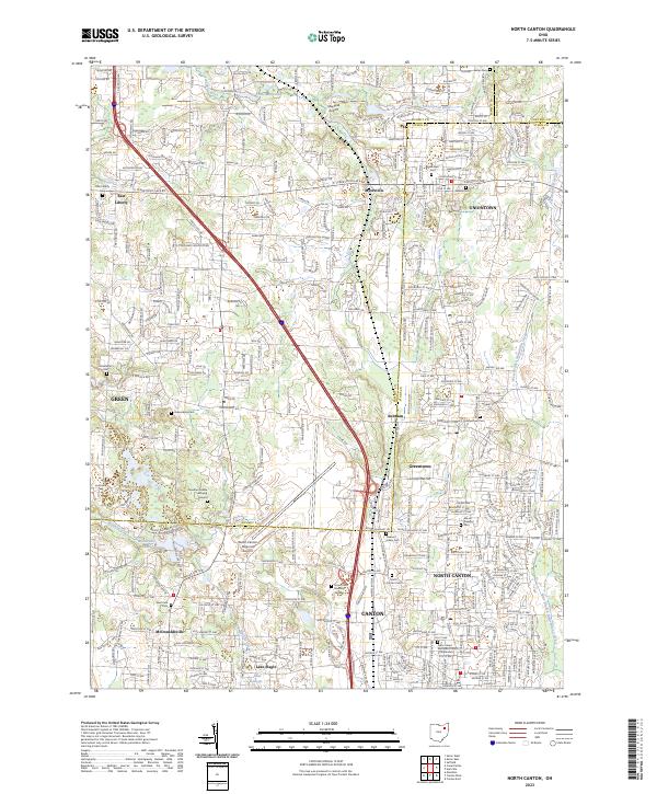 USGS Topographic Map – North Canton
