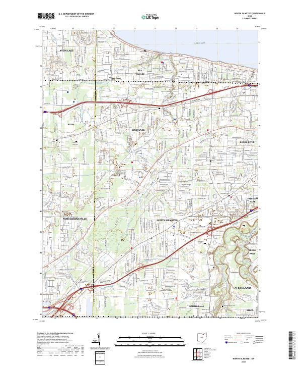 USGS Topographic Map – North Olmsted