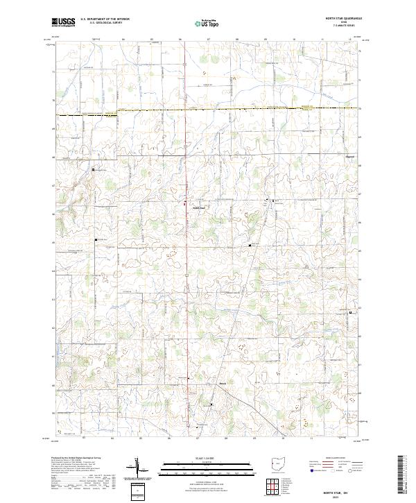 USGS Topographic Map – North Star