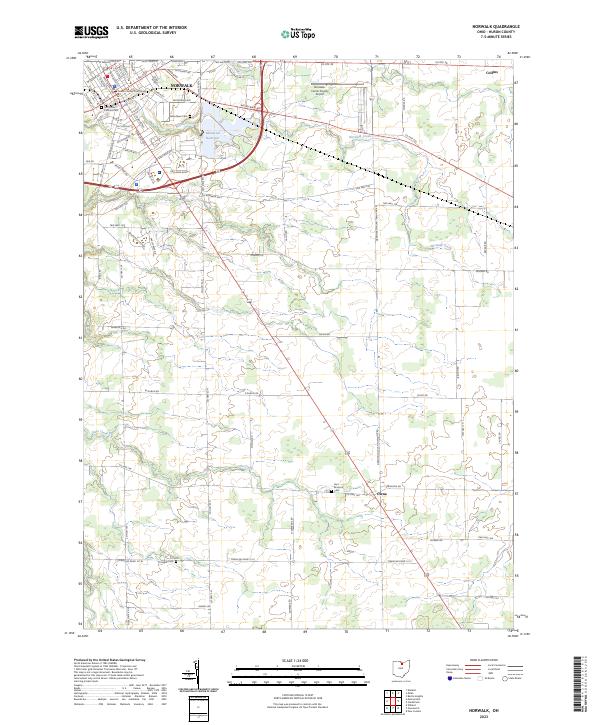 USGS Topographic Map – Norwalk