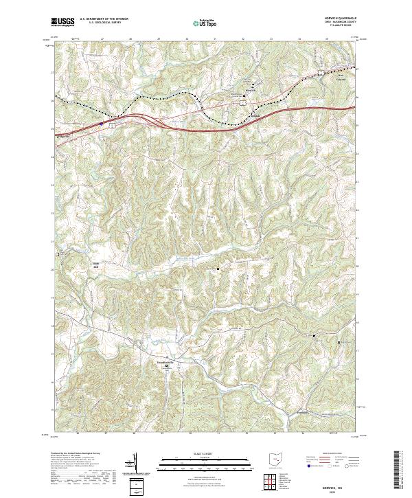 USGS Topographic Map – Norwich