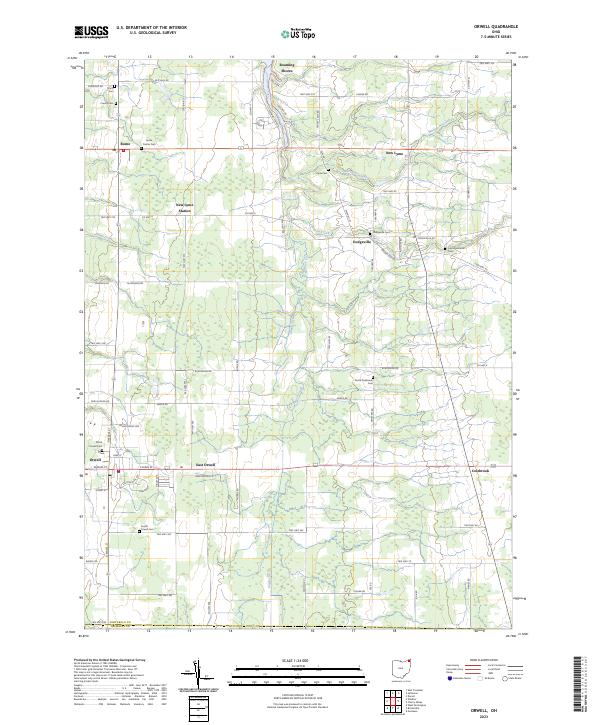 USGS Topographic Map – Orwell
