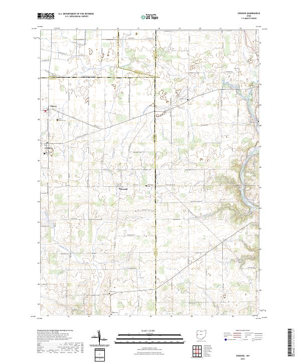 USGS Topographic Map – Osgood