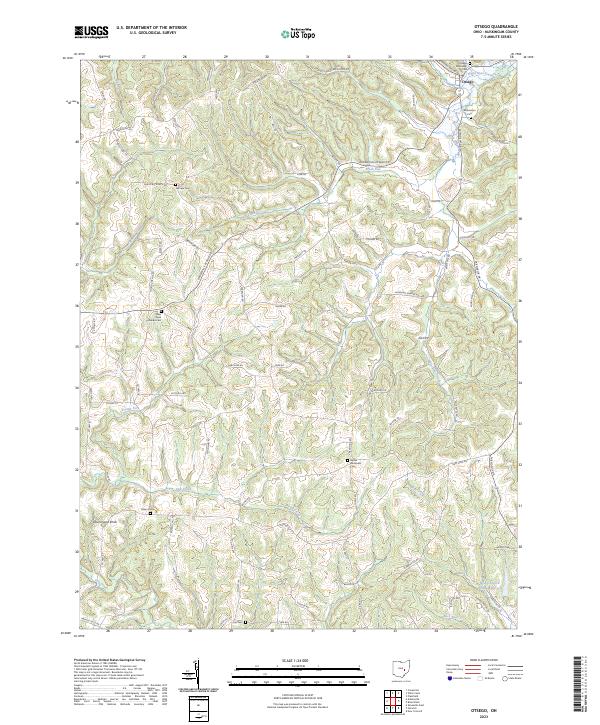 USGS Topographic Map – Otsego