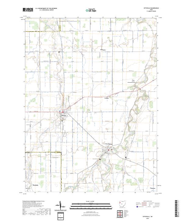 USGS Topographic Map – Ottoville