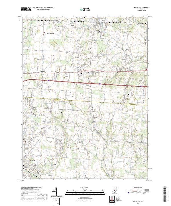 USGS Topographic Map – Pataskala