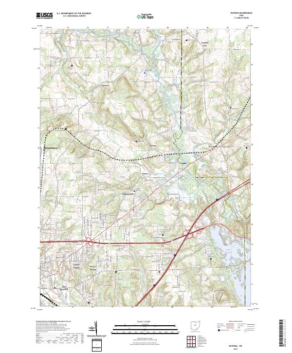 USGS Topographic Map – Pavonia