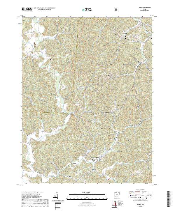 USGS Topographic Map – Pedro