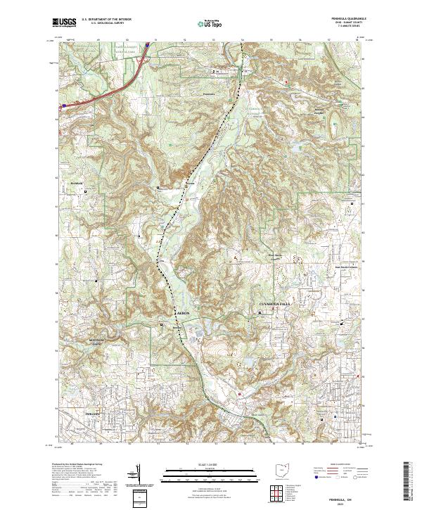 USGS Topographic Map – Peninsula