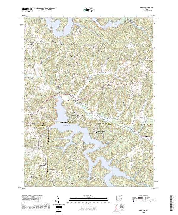 USGS Topographic Map – Piedmont