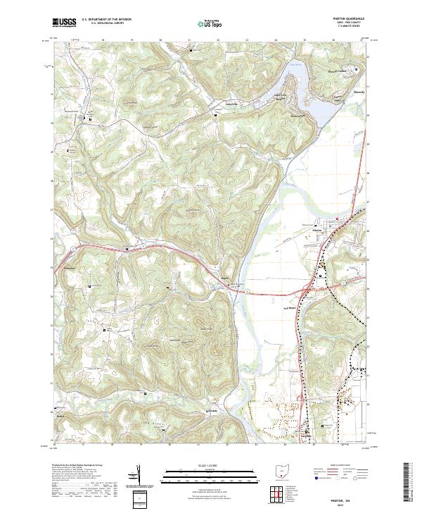 USGS Topographic Map – Piketon