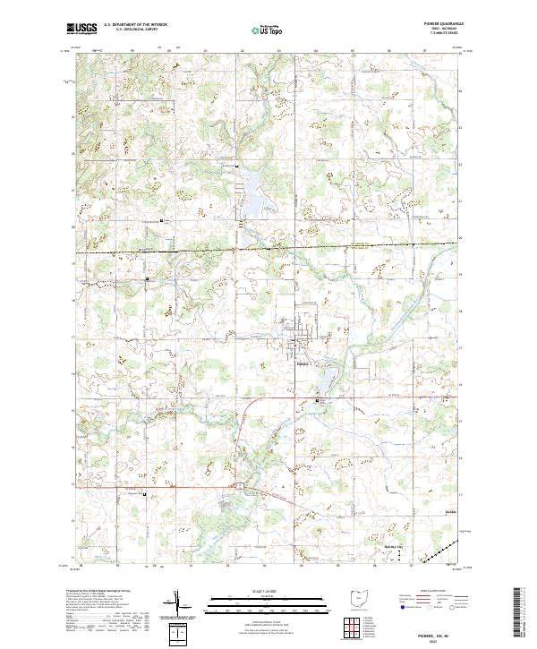 USGS Topographic Map – Pioneer