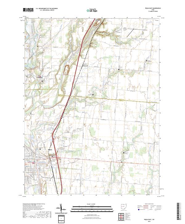 USGS Topographic Map – Piqua East