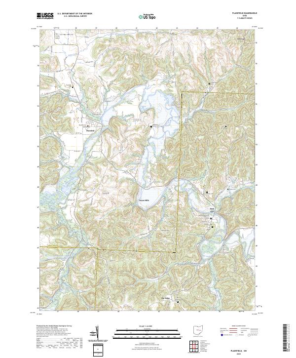 USGS Topographic Map – Plainfield