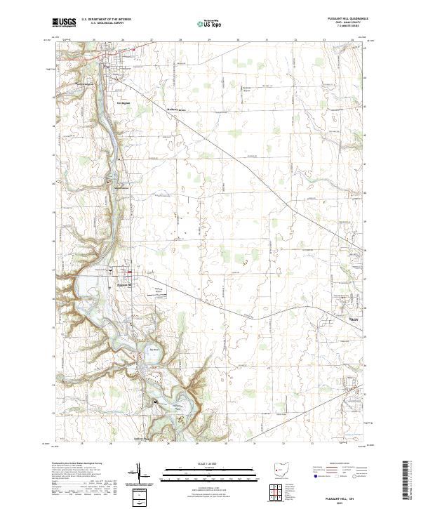USGS Topographic Map – Pleasant Hill
