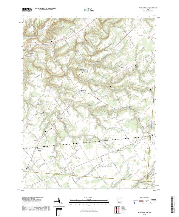 USGS Topographic Map – Pleasant Plain