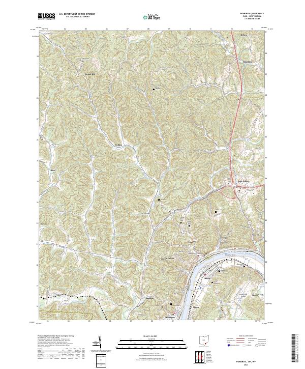 USGS Topographic Map – Pomeroy