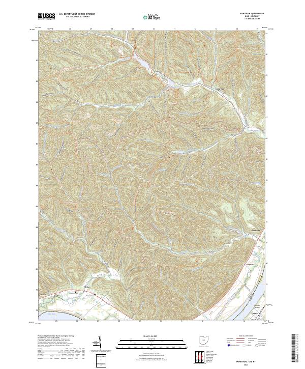 USGS Topographic Map – Pond Run