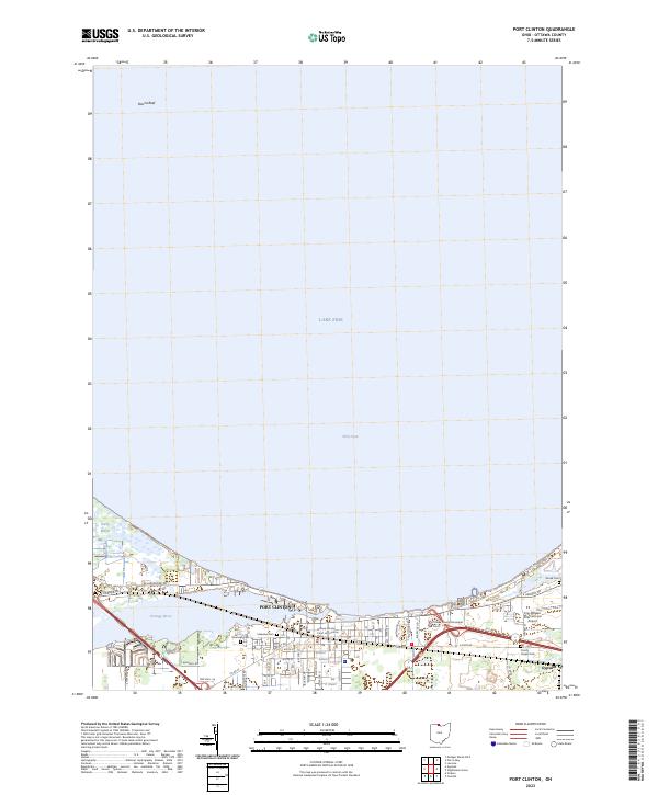 USGS Topographic Map – Port Clinton