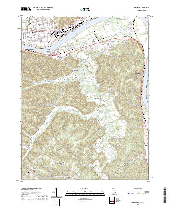 USGS Topographic Map – Portsmouth