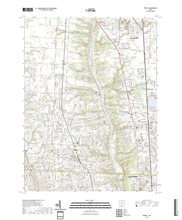 USGS Topographic Map – Powell