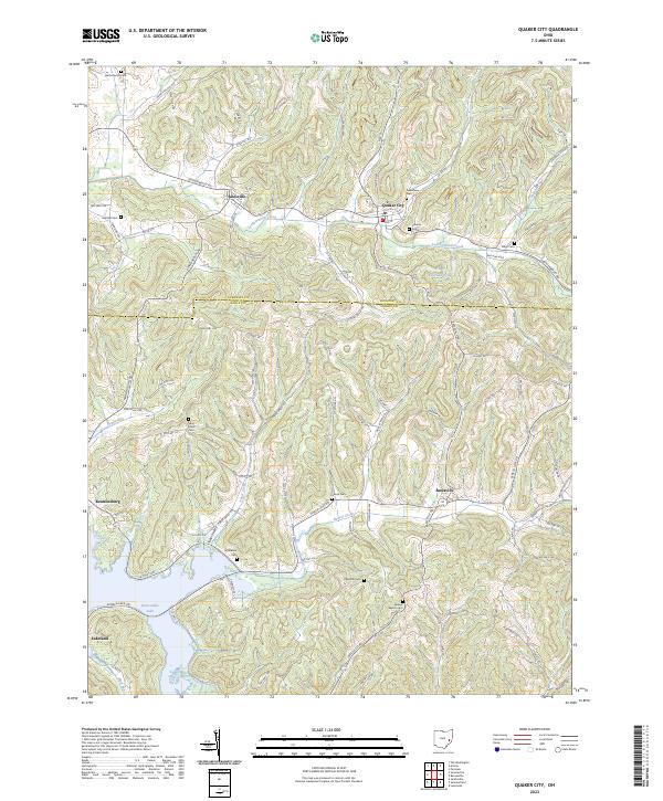 USGS Topographic Map – Quaker City
