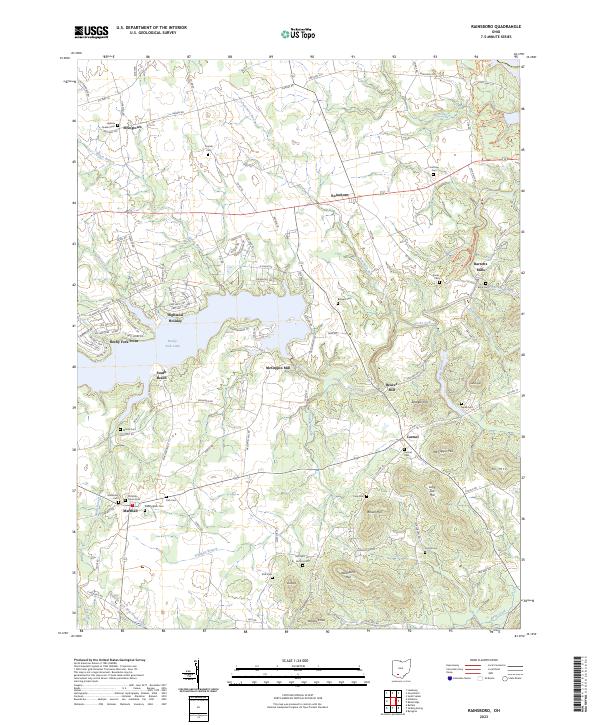 USGS Topographic Map – Rainsboro