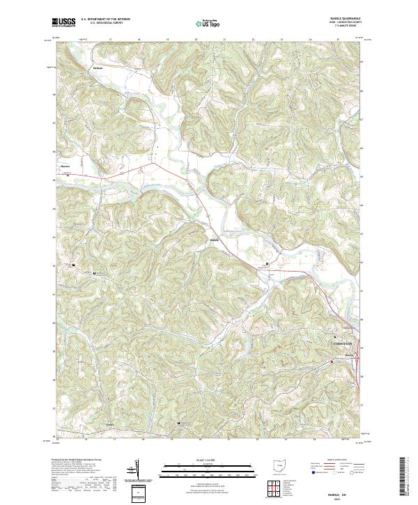USGS Topographic Map – Randle