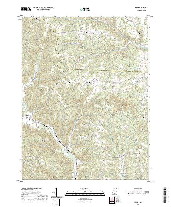 USGS Topographic Map – Rarden