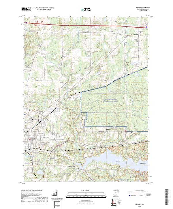 USGS Topographic Map – Ravenna