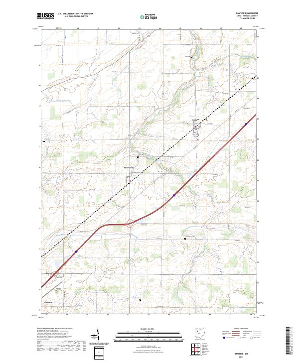 USGS Topographic Map – Rawson
