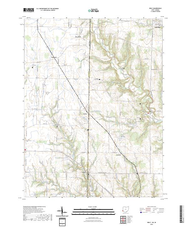USGS Topographic Map – Reily