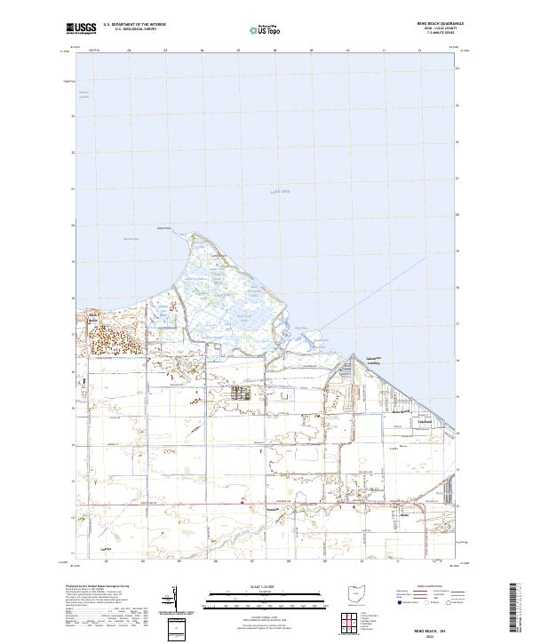 USGS Topographic Map – Reno Beach
