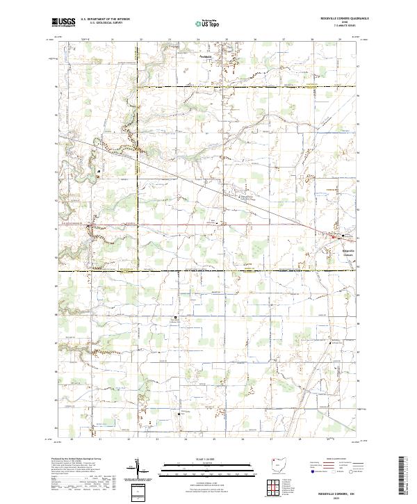 USGS Topographic Map – Ridgeville Corners