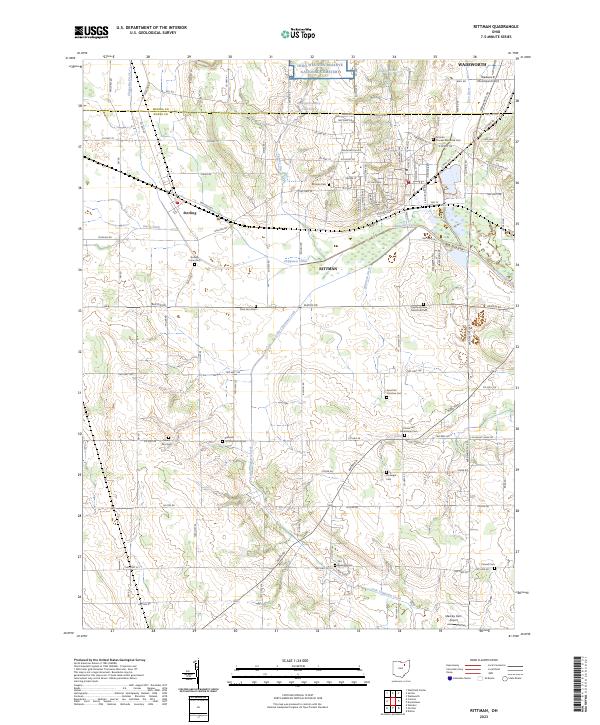 USGS Topographic Map – Rittman