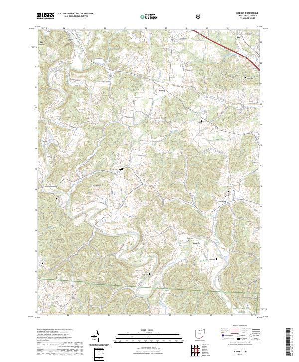 USGS Topographic Map – Rodney