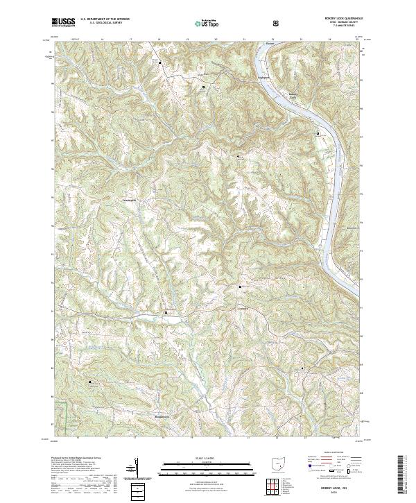 USGS Topographic Map – Rokeby Lock