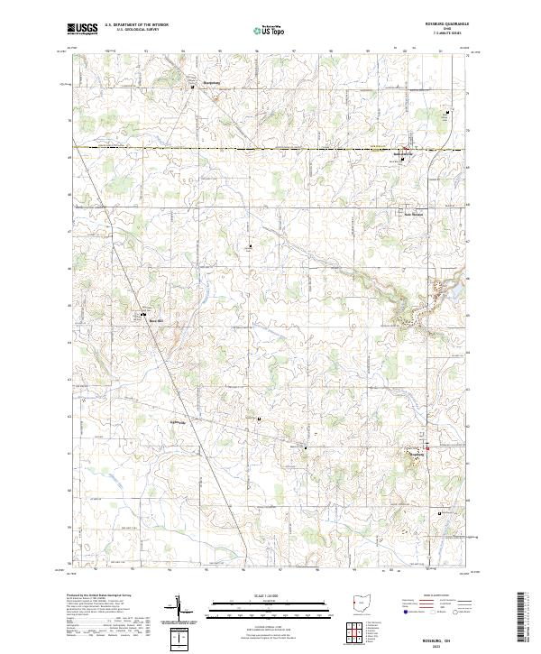 USGS Topographic Map – Rossburg