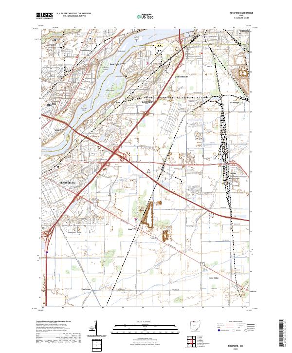 USGS Topographic Map – Rossford