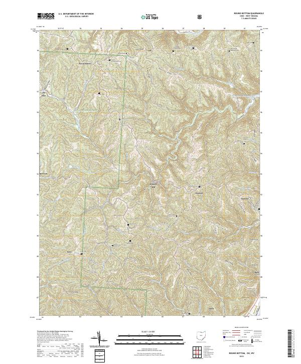 USGS Topographic Map – Round Bottom