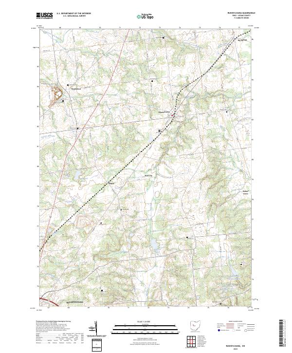 USGS Topographic Map – Rushsylvania