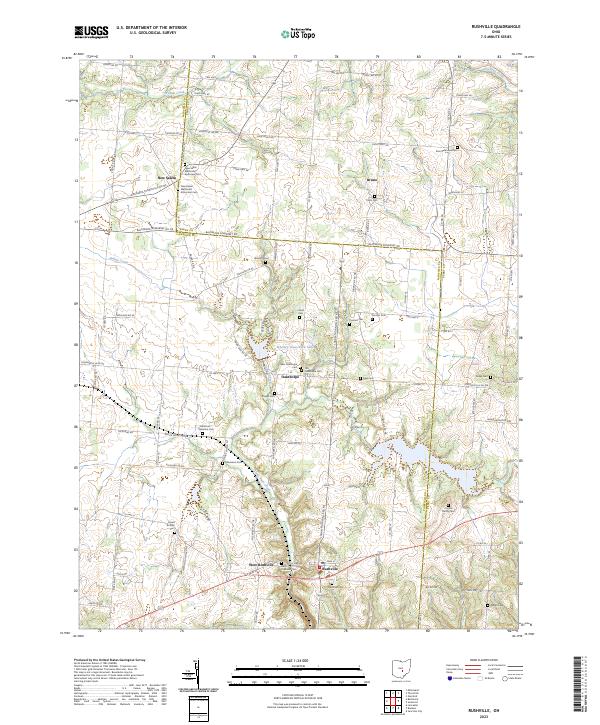 USGS Topographic Map – Rushville