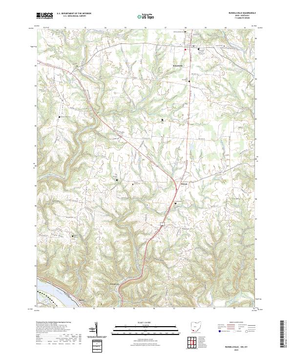 2023 Map of Russellville, 2023 Print