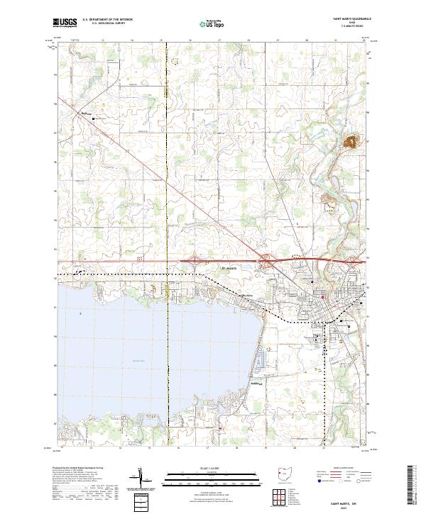 USGS Topographic Map – Saint Marys