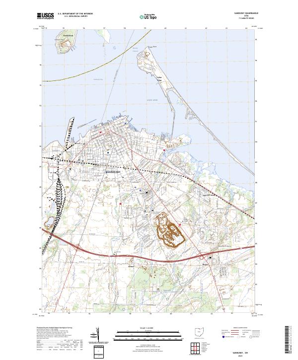 USGS Topographic Map – Sandusky